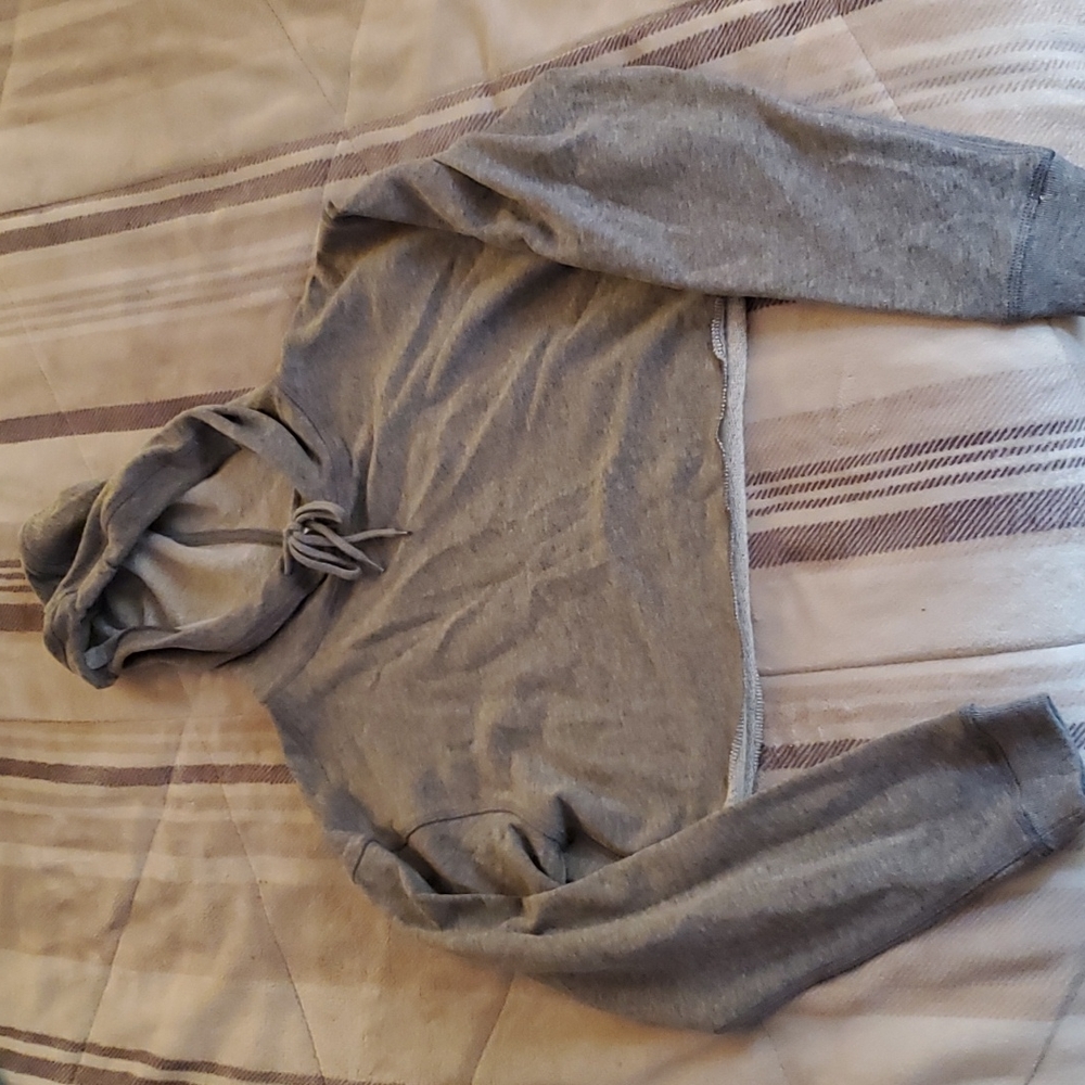 Grey Cropped Sweatshirt